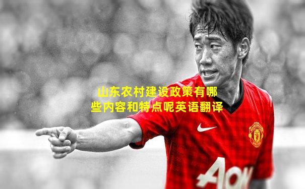 山东农村建设政策有哪些内容和特点呢英语翻译
