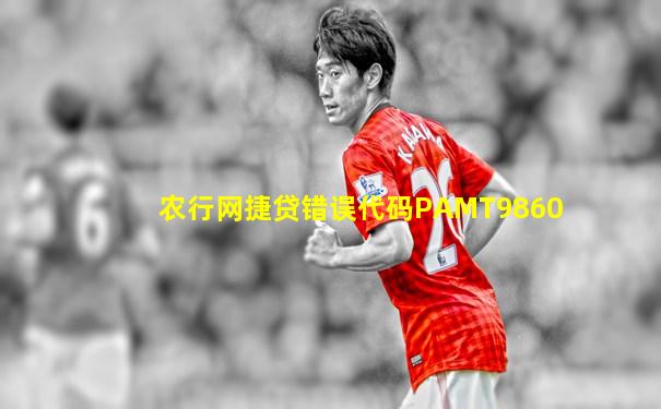 农行网捷贷错误代码PAMT9860