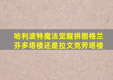 哈利波特魔法觉醒拼图格兰芬多塔楼还是拉文克劳塔楼