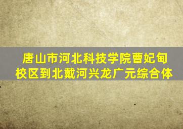 唐山市河北科技学院曹妃甸校区到北戴河兴龙广元综合体